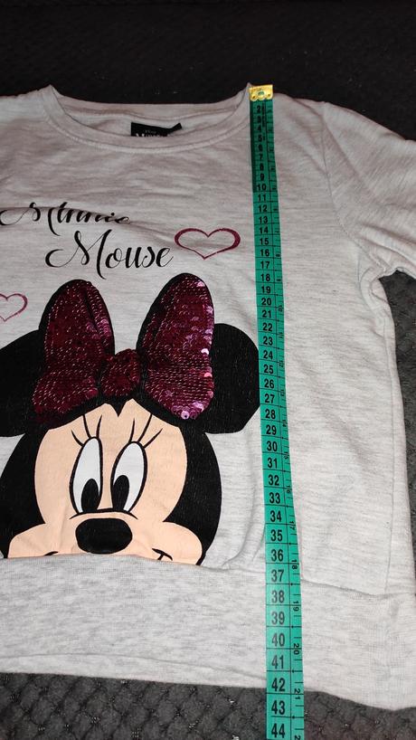 Mikina minnie s flitrami, disney,104