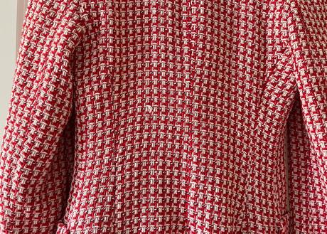 Bielo - červené kárované bavlnené sako zara, xs/34, zara,xs