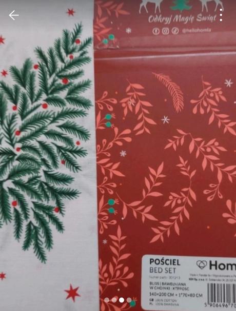 Vianočné posteľné oblečenie homla, 