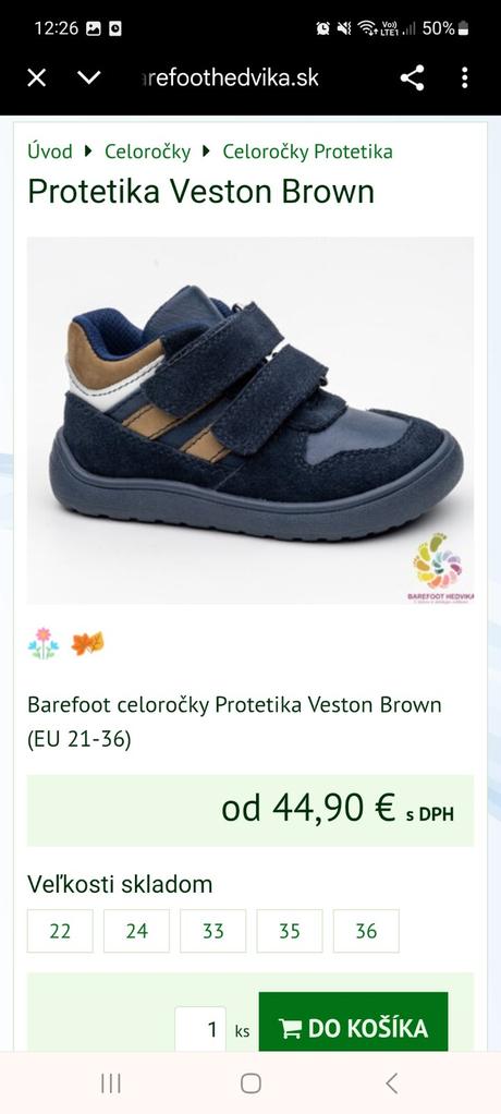 Protetika barefoot top stav, protetika,32