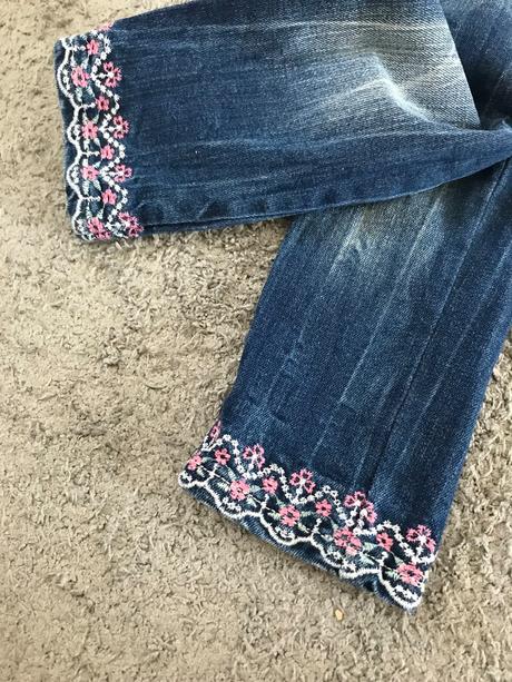 Dievcenské rifle vyšívané v.104, kiki&koko,104