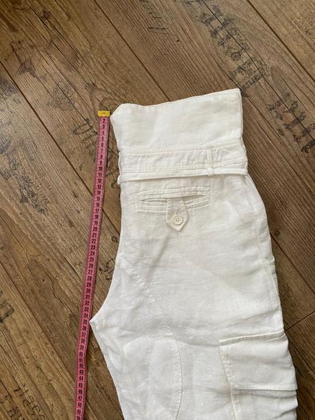 Ľanové letné etno/boho historické nohavice, kookai,s