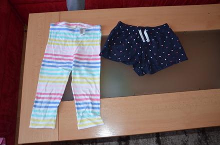 Kraťasy + 3/4 legíny h&m - v.122, h&m,122