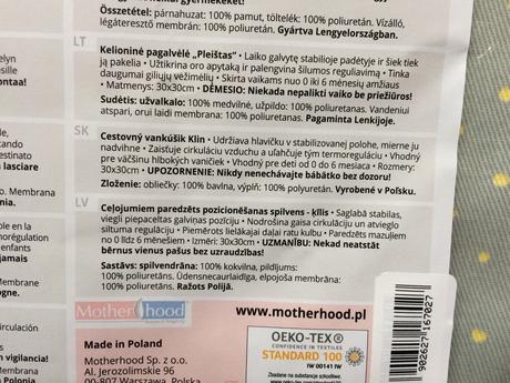 Antirefluxný vankúš klin do kočíka,