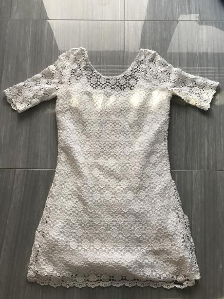 Čipkové minišaty, abercrombie, veľ s/m, abercrombie&fitch,m