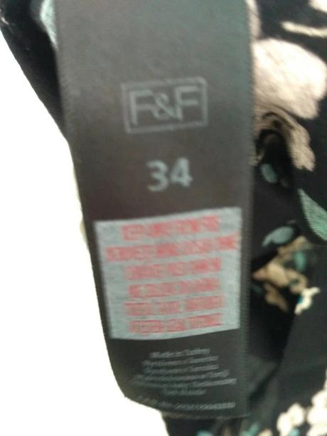 F&f letné kvetinové šaty z viskózy, f&f,xs