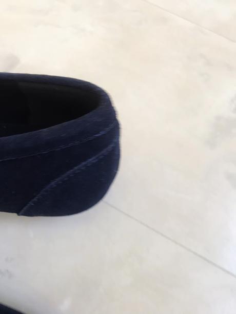 Kožené semišové mokasínky, 38