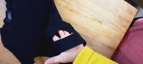 Vrúbkované tričko, bershka,36