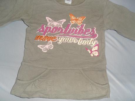 Zateplené tričko dievčenské, palomino,110