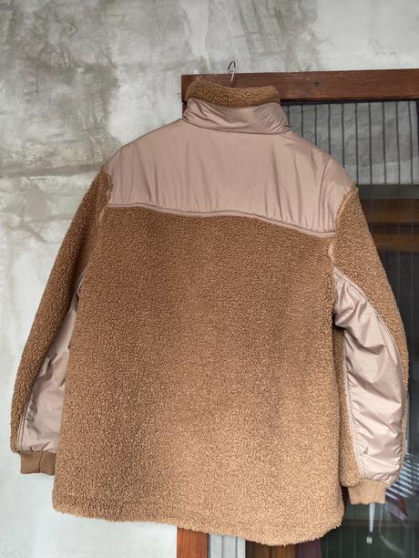 Teddy bunda s veľkým vreckom, h&m,xs