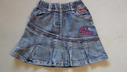 Dievčenská rifľová suknička-86/92, 86