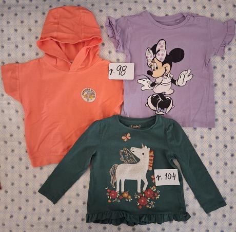 Dievčenské tričká v.98, 98
