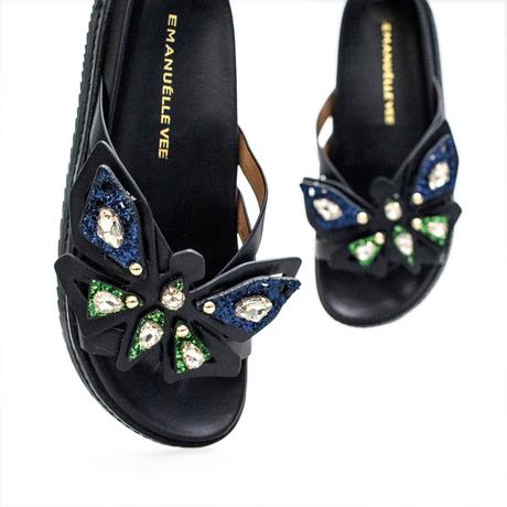 Luxusne talianske kozene slapky, 36