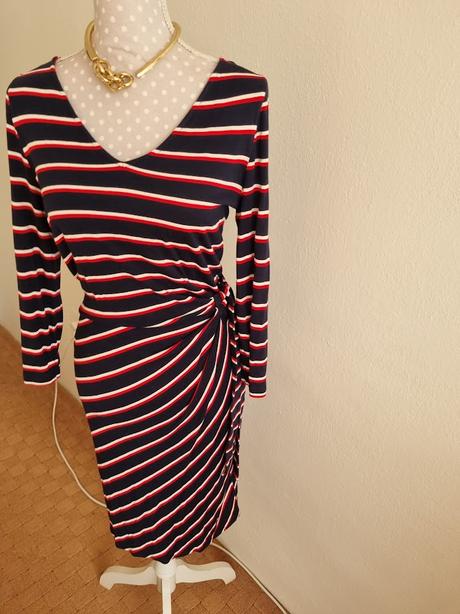 Elastické červeno-modré šaty gant veľ. 38, gant,38