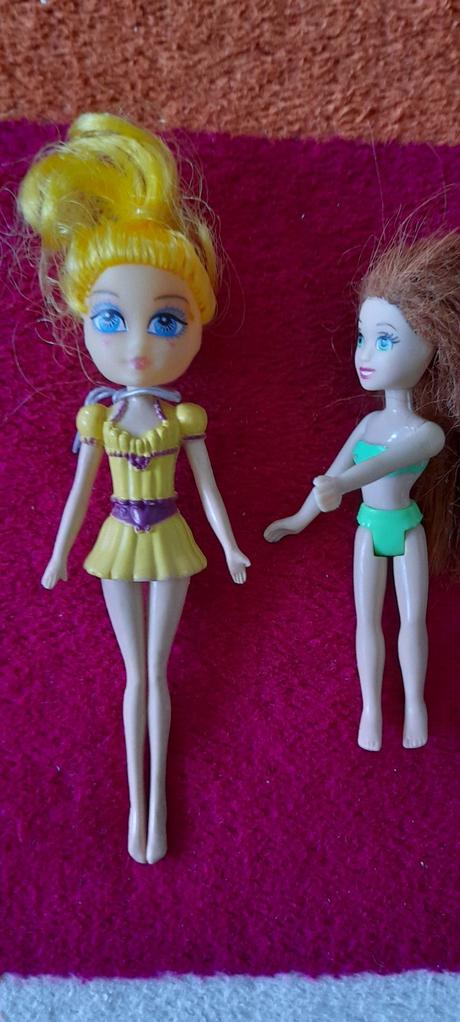 Bábiky malé, 2 ks - 12 cm a 9 cm,