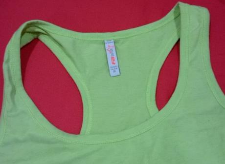 Neonove tricko, fishbone,s