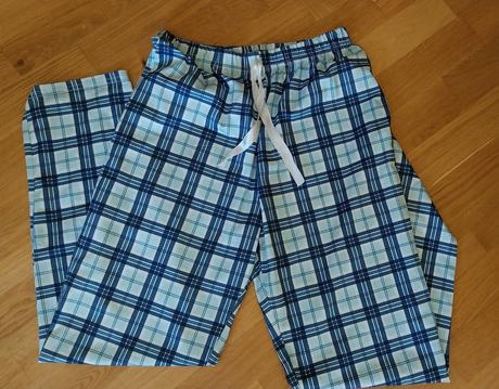 Kárované pyžamové nohavice, m