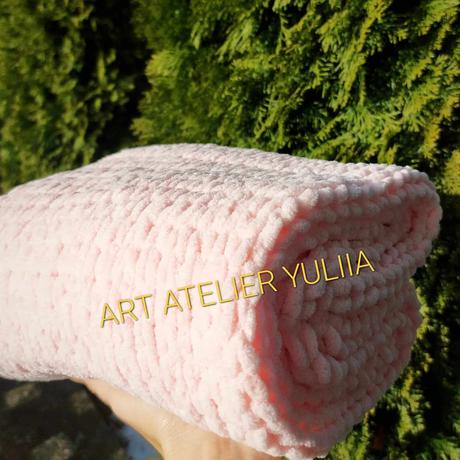 Deka pre novorodencov, farba svetlo ružová, 