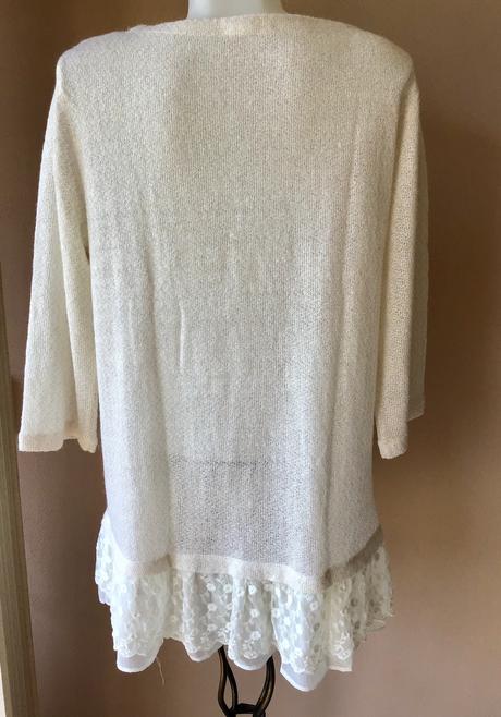 Pulover s čipkou l, 44