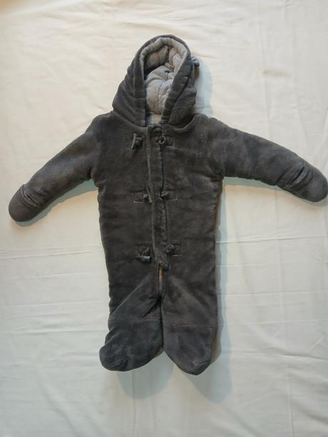 Plyšový teplý overal 9-12m, f&f,74