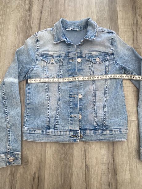 Riflová bunda, h&m,152