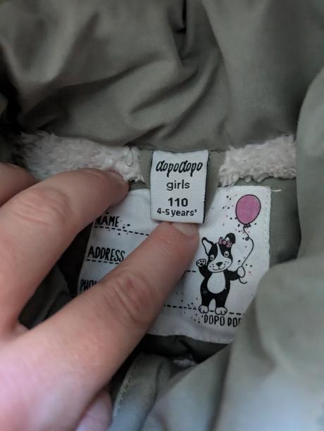 Zimná dievčenská bunda / parka, takko,110