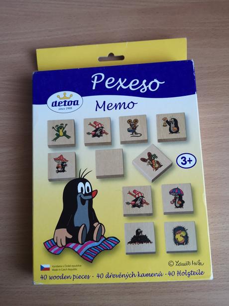 Drevené pexeso s krtkom,