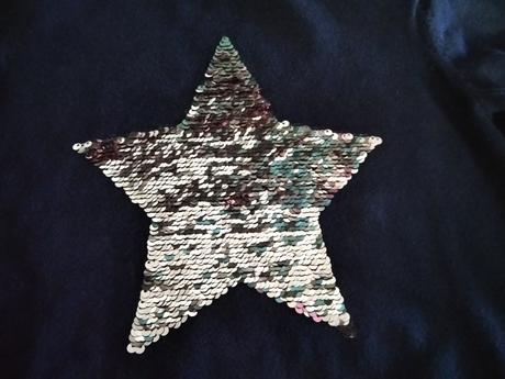 Svetrík s trblietkami, h&m,122