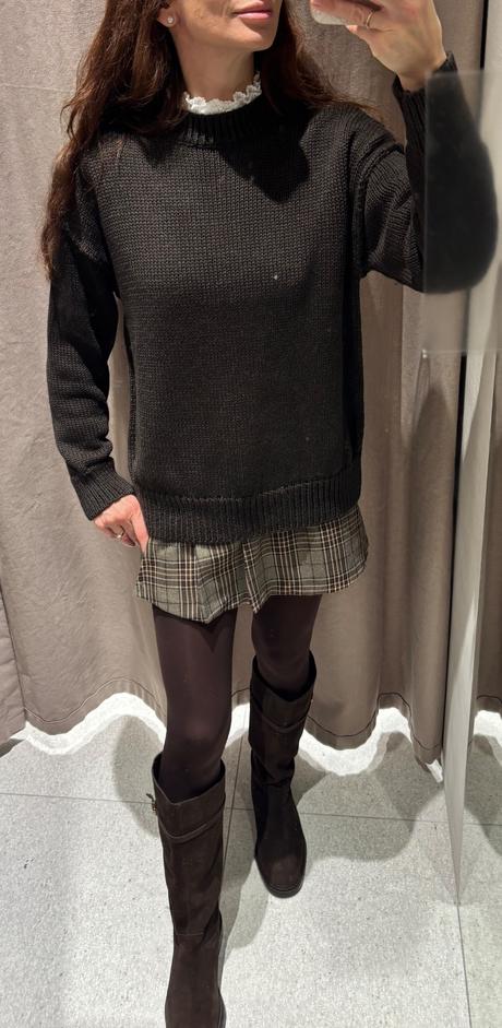 Hnedý pulôver zara, zara,s