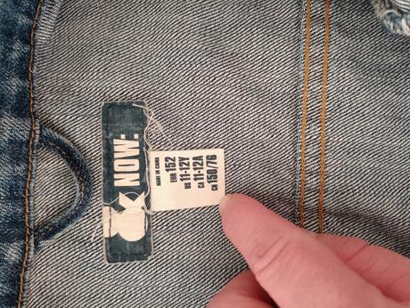 Rifľová bundička, h&m,152