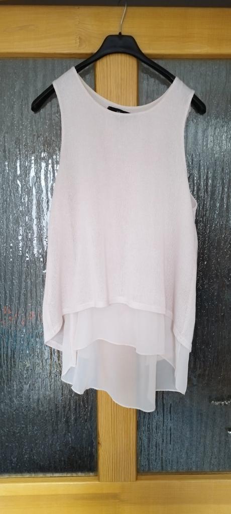 Top s bluzkovym vsadenim, new look,s