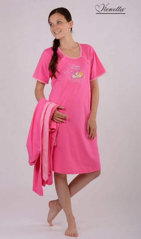 Materská nočná košieľka so županom, vienetta secret,l / m / s / xl / xxl