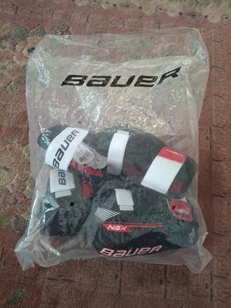 Hokejové lakte bauer jr vel l, postava 1.47cm -1.6, bauer,l