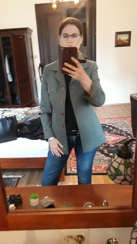 Petrolejové sako - m, 38