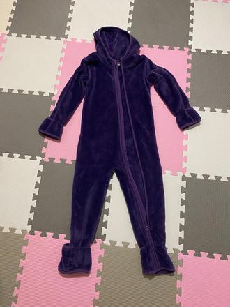Teplý huňatý overal s kapucňou, lupilu,86