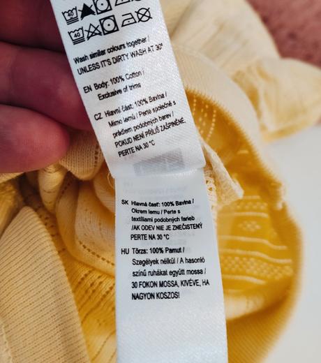 Bavlnené body f&f premium s volánikovými rukávmi, 62