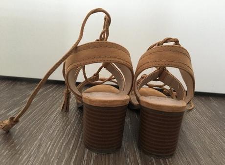 Škoricové sandále na pohodlnom podpätku, f&f,37