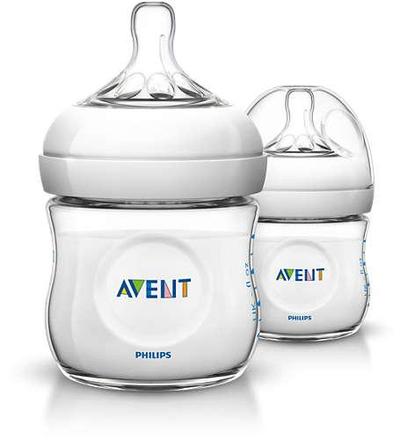 Avent kojenecká fľaška natural 2x125ml bpa free sc, avent