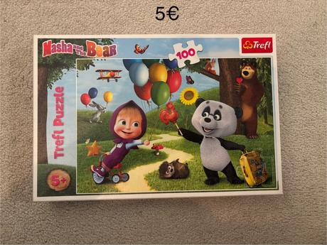 Puzzle máša a medveď, 