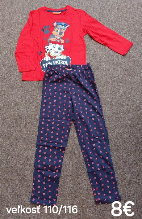 Pyžamo paw patrol,..., 98 / 104 / 110 / 116