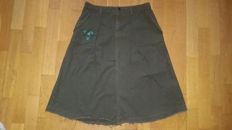 Krásna olivová sukňa zara, zara,l