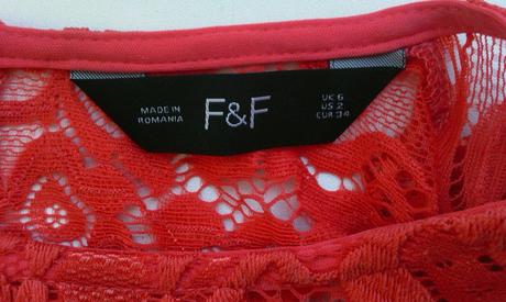 Čipkované šaty, f&f,34