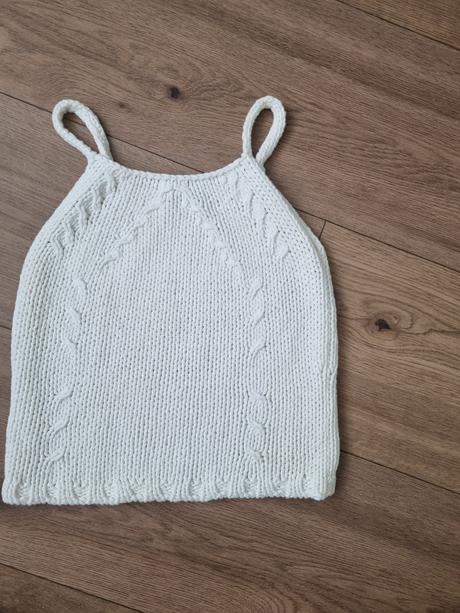 Bielybpletwny crop top s, s