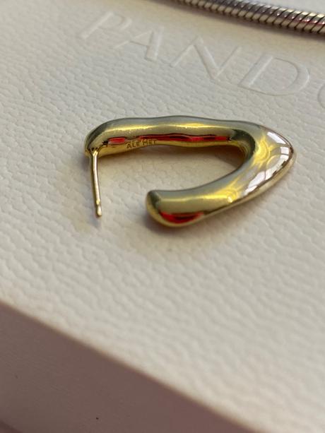 Pandora pozlatene naušnice, pandora