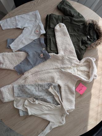 Mix oblečenia 6-9m ( lindex, zara, h&m, newbie, 86–98