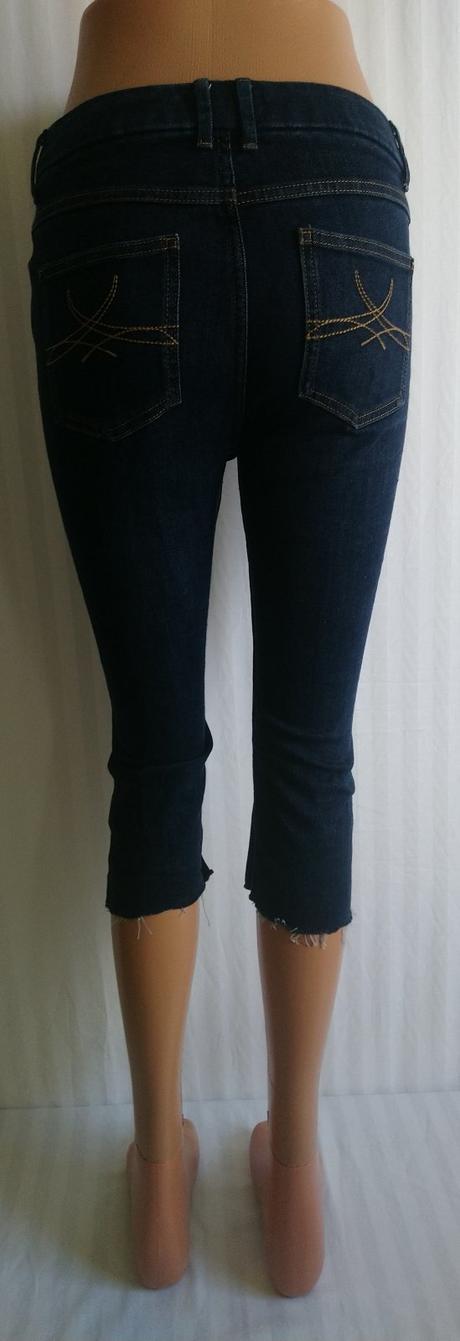 Dámske riflové elastické trištvrťáky, slimboot, marks & spencer,s