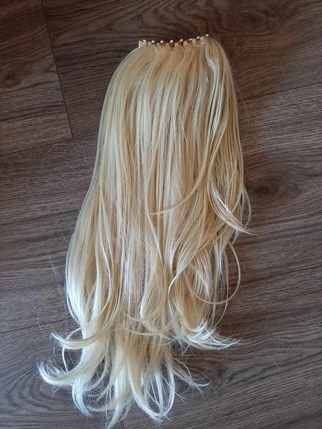 Vlasový príčesok so štipcom cop je husty dlhy, 