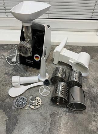 Mlynček na mäso bosch mfw3x10b 500w, bosch