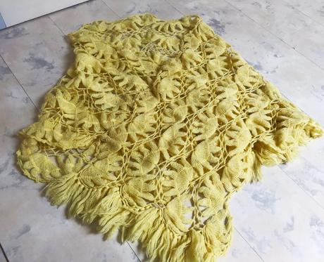 Vlnený prehoz/štóla na večerné šaty, 