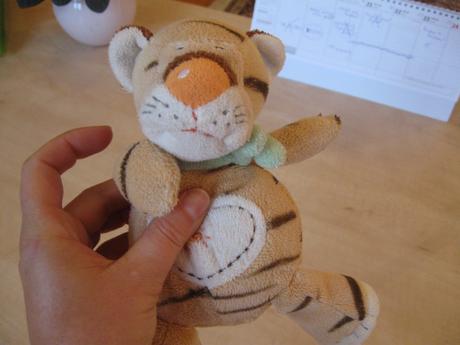 Hrkálka plyšový tigrík, 